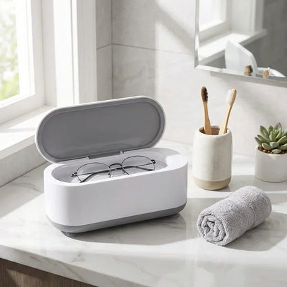 Ultrasonic Cleaner Jewelry & Glasses 42,000 Vibrations Battery-Powered