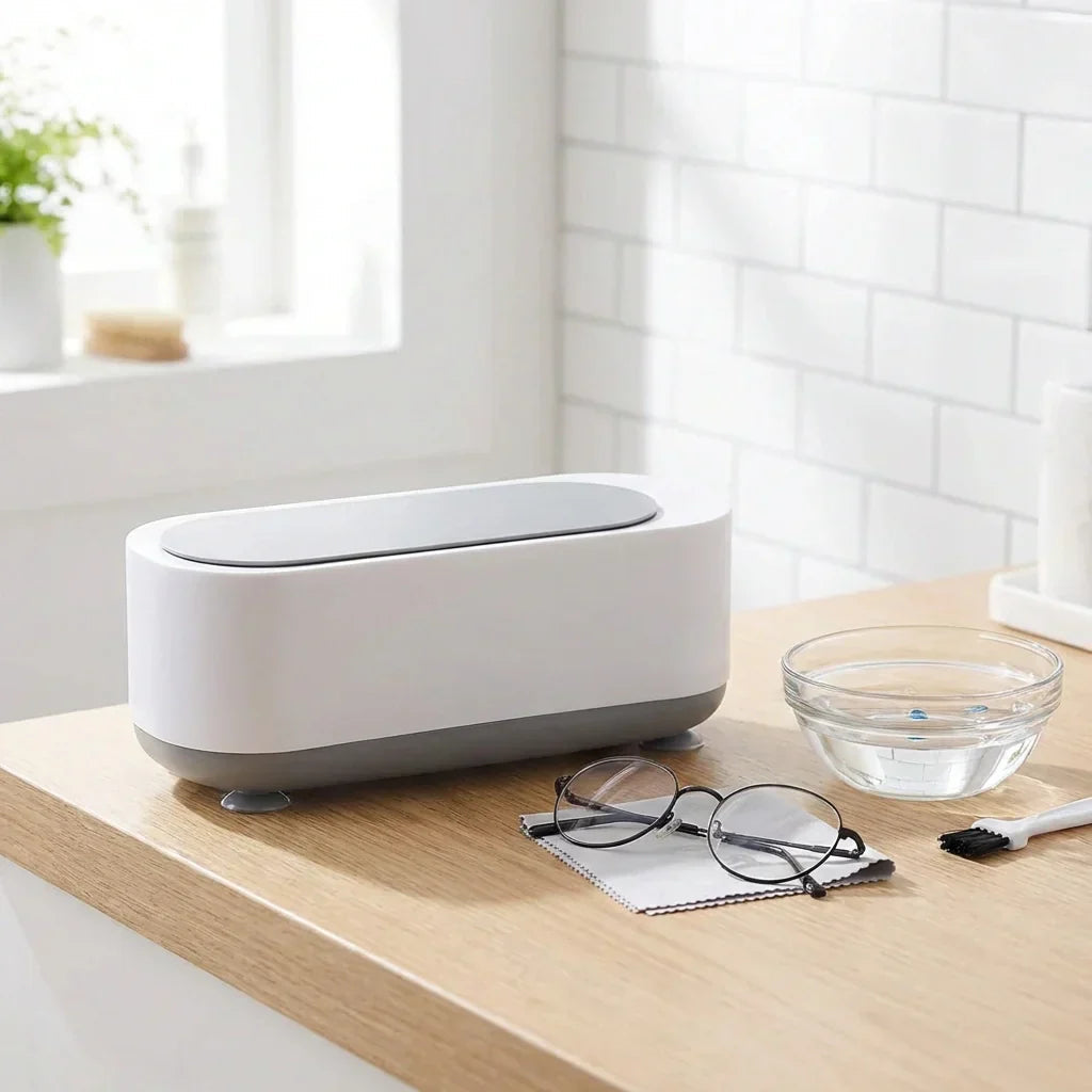Ultrasonic Cleaner Jewelry & Glasses 42,000 Vibrations Battery-Powered