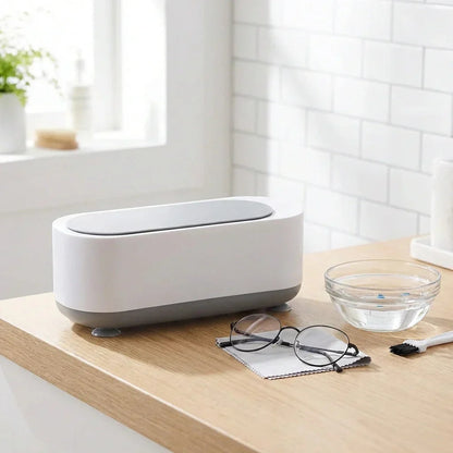 Ultrasonic Cleaner Jewelry & Glasses 42,000 Vibrations Battery-Powered