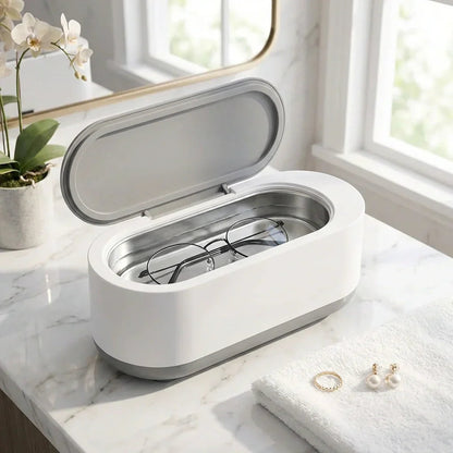 Ultrasonic Cleaner Jewelry & Glasses 42,000 Vibrations Battery-Powered