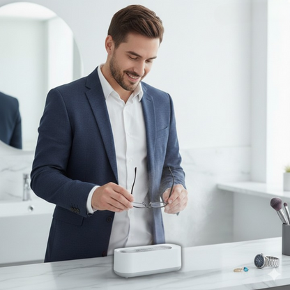 Ultrasonic Cleaner Jewelry & Glasses USB-Powered Compact