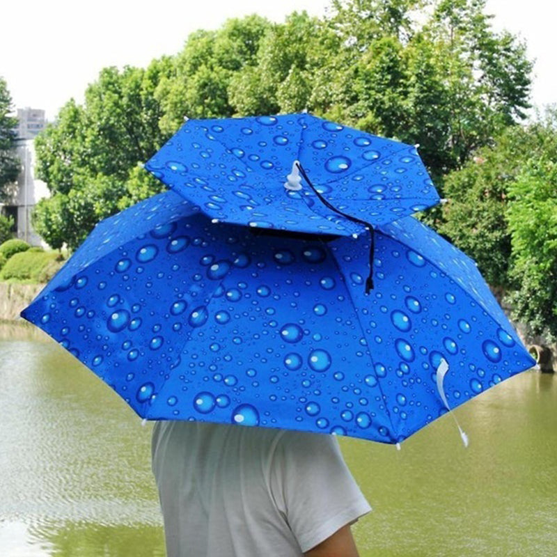 Umbrella Hat Hands-Free Reflective Adjustable Chin Strap