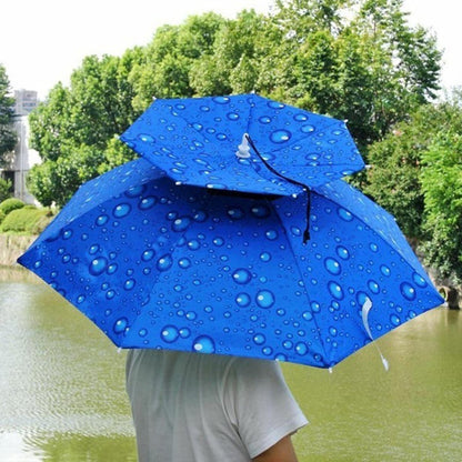 Umbrella Hat Hands-Free Reflective Adjustable Chin Strap