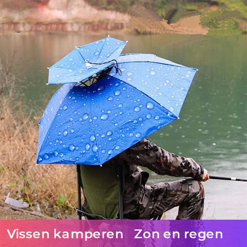 Umbrella Hat Hands-Free Reflective Adjustable Chin Strap