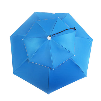 Umbrella Hat Hands-Free Reflective Adjustable Chin Strap