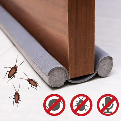 Under-Door Draft Stopper Double-Layer Seal Tool-Free Installation