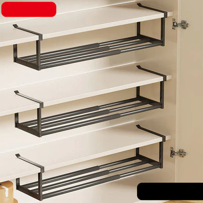 Under-Shelf Cabinet Organizer Tool-Free & Adjustable 30–50 cm