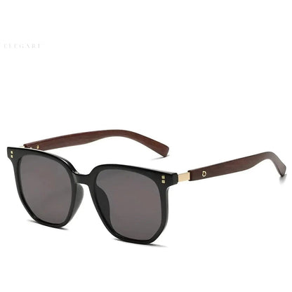 Unisex Sunglasses Square Retro Frame UV400 Adjustable Fit
