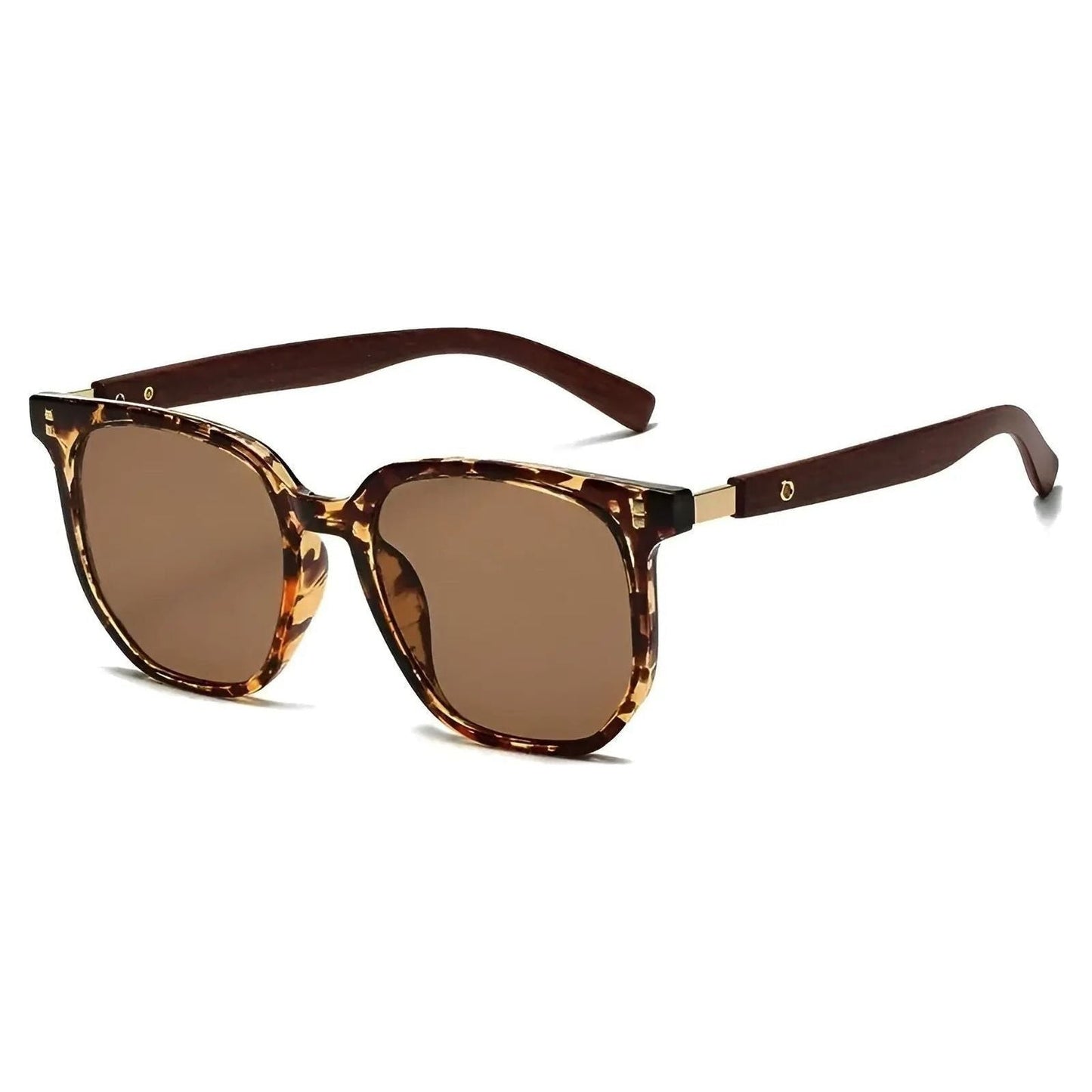 Unisex Sunglasses Square Retro Frame UV400 Adjustable Fit
