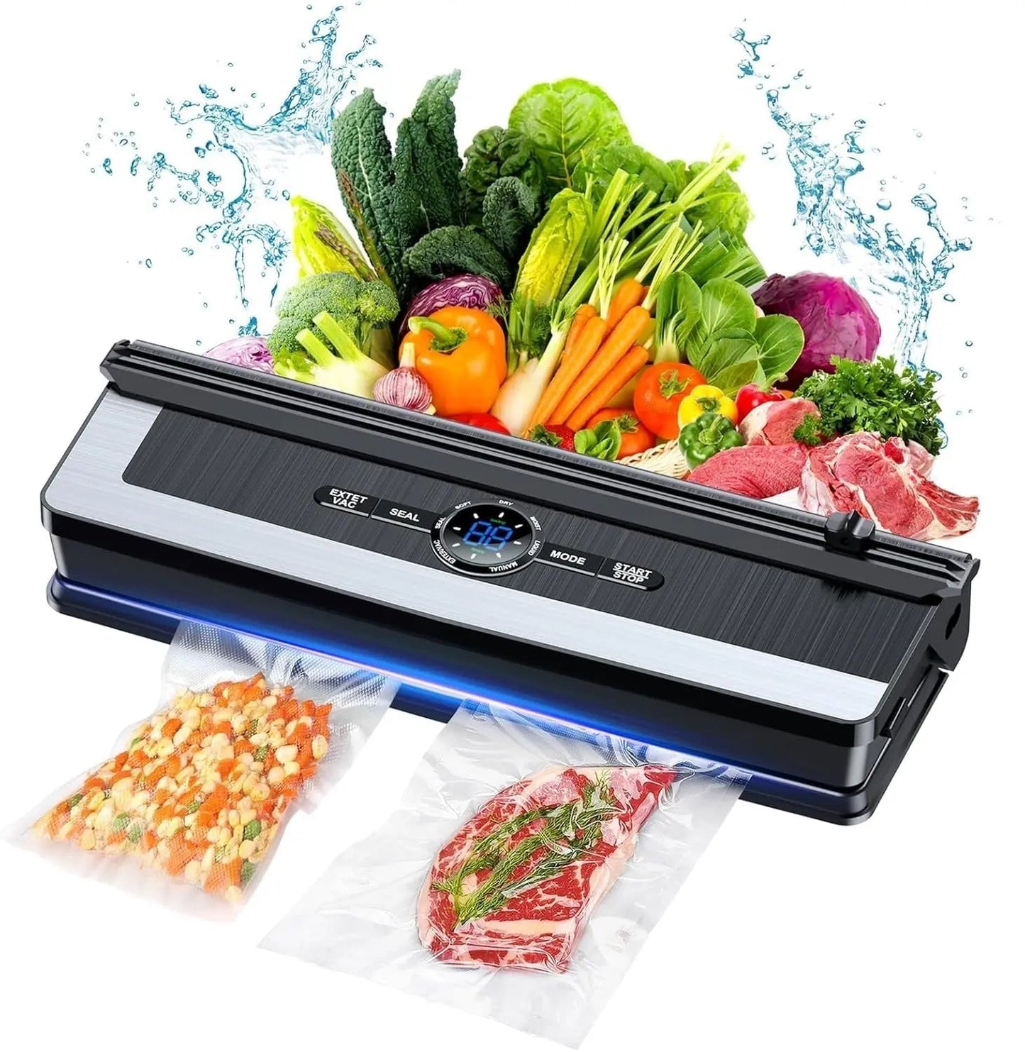 Vacuum Sealer One-Touch Airtight Seal & Bag Cutter