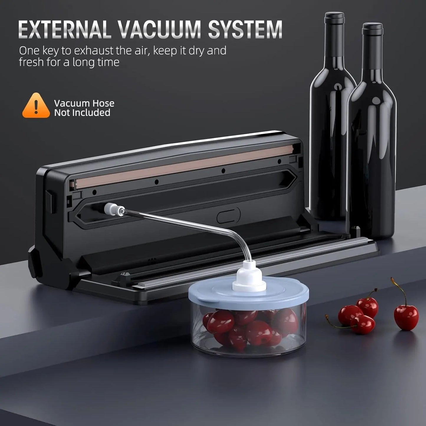 Vacuum Sealer One-Touch Airtight Seal & Bag Cutter