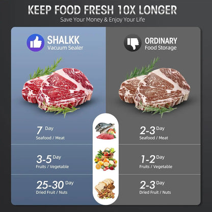 Vacuum Sealer One-Touch Airtight Seal & Bag Cutter