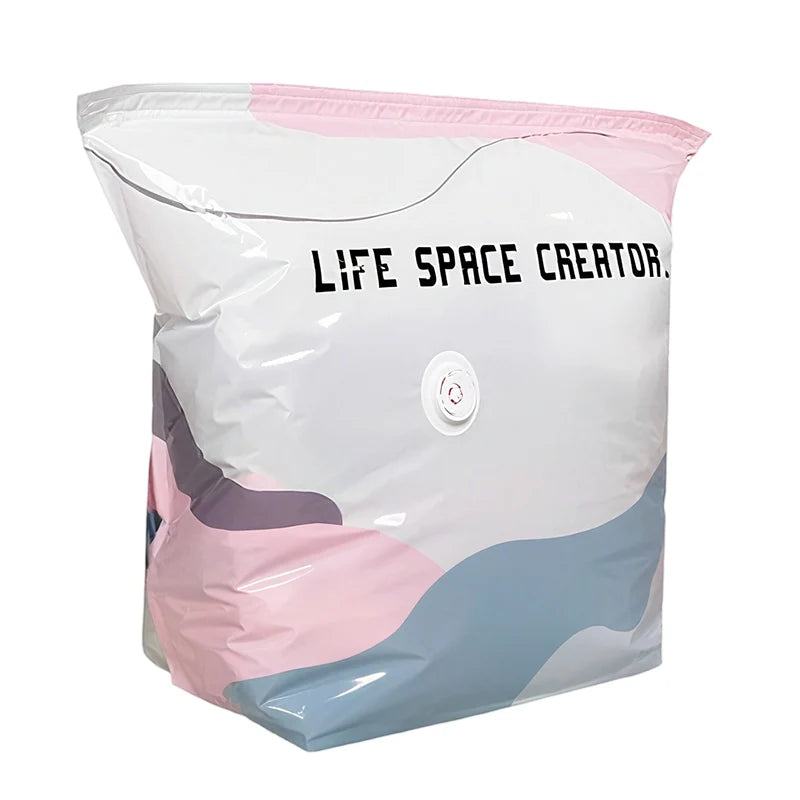 Vacuum Storage Bags Pump-Free Compression 80% Space Saving