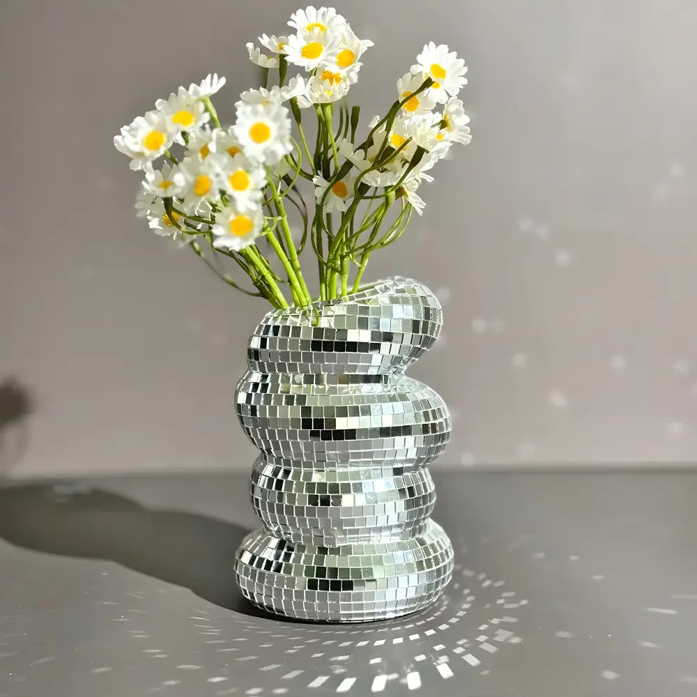 Vase Mirror Tile Spiral Light-Scattering