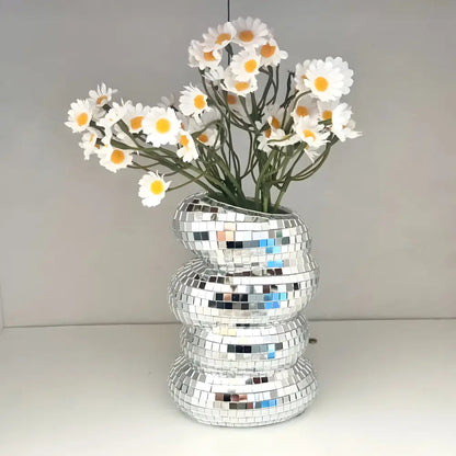 Vase Mirror Tile Spiral Light-Scattering