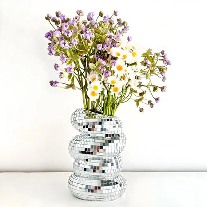 Vase Mirror Tile Spiral Light-Scattering