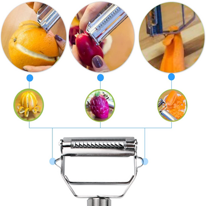 Vegetable Peeler 2-in-1 Peel & Julienne Stainless Steel