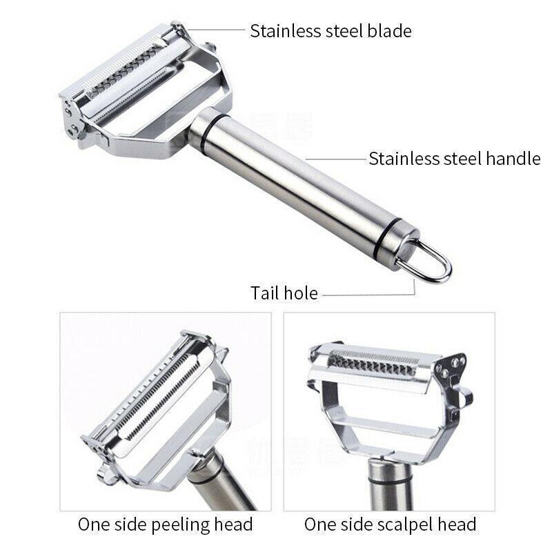 Vegetable Peeler 2-in-1 Peel & Julienne Stainless Steel