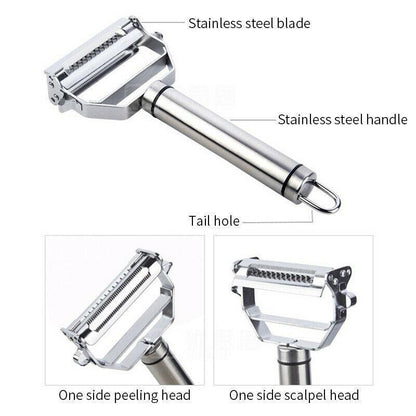 Vegetable Peeler 2-in-1 Peel & Julienne Stainless Steel
