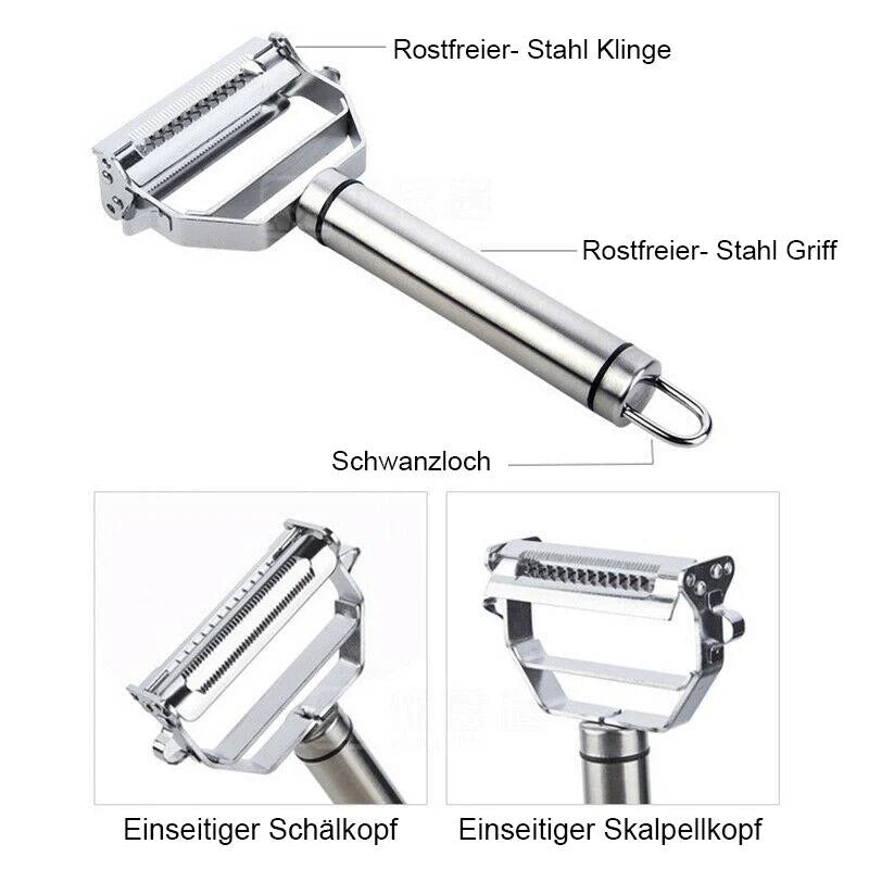 Vegetable Peeler Dual-Function Peel & Julienne Stainless Steel