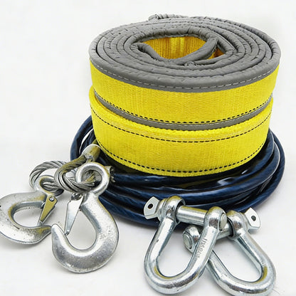 Vehicle Tow Rope 8 Ton Reinforced Polypropylene Forged Shackles