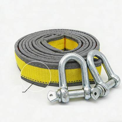 Vehicle Tow Rope 8 Ton Reinforced Polypropylene Forged Shackles