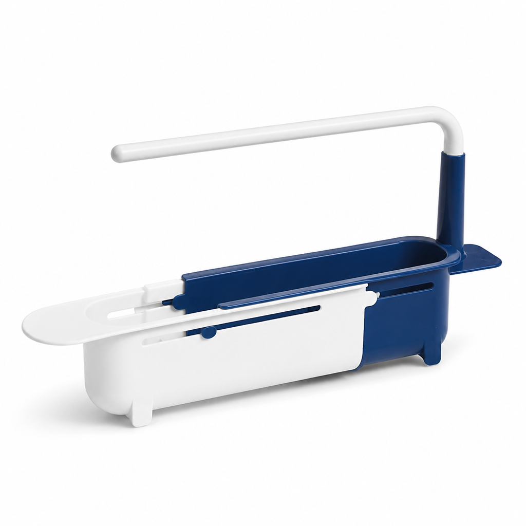 Ventilated Extendable Sink Rack With Towel Holder