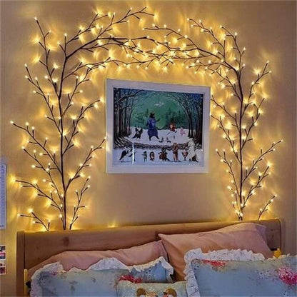 Vine String Lights Bendable Dimmable Warm White USB-Powered