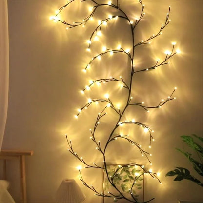 Vine String Lights Bendable Dimmable Warm White USB-Powered