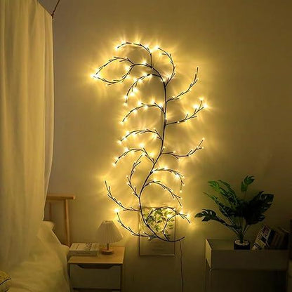 Vine String Lights Bendable Dimmable Warm White USB-Powered