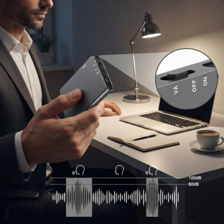 Voice Recorder Voice-Activated USB-C 50-Hour