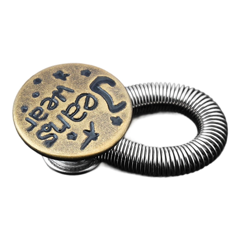 Waistband Extender Spring-Loaded Tool-Free Zinc Alloy