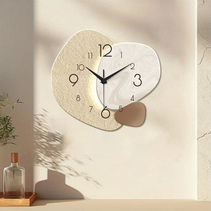 Wall Clock Silent Quartz Movement & Easy-Read Numerals
