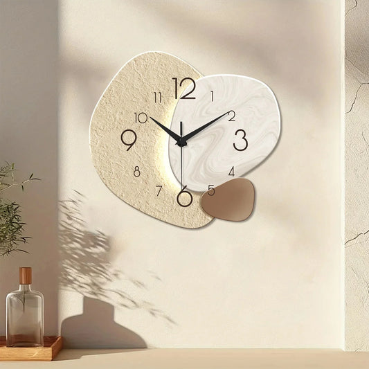 Wall Clock Silent Quartz Movement & Easy-Read Numerals