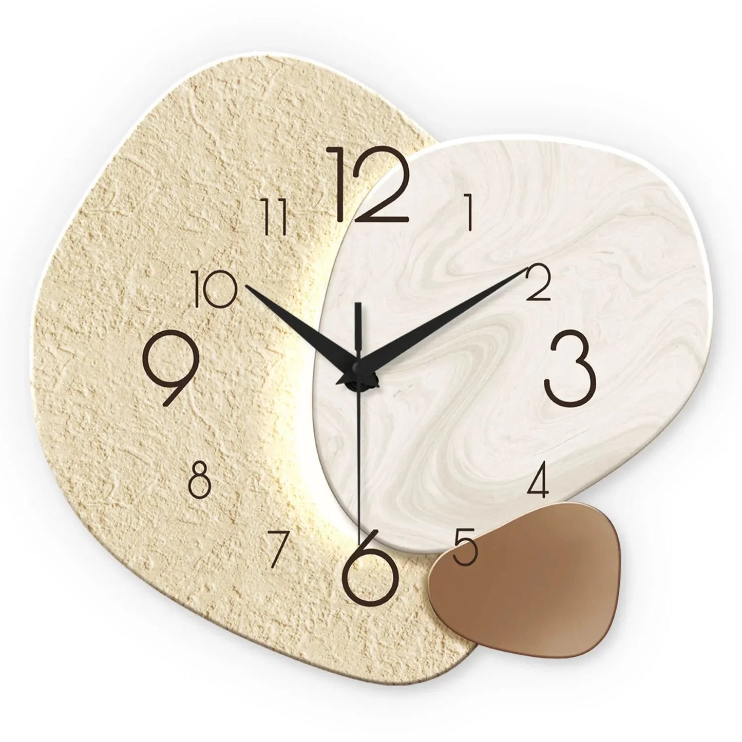 Wall Clock Silent Quartz Movement & Easy-Read Numerals
