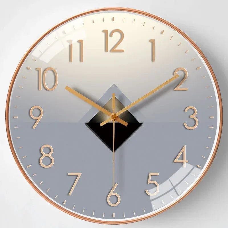 Wall Clock Silent Quartz & Warm LED 20cm Diameter