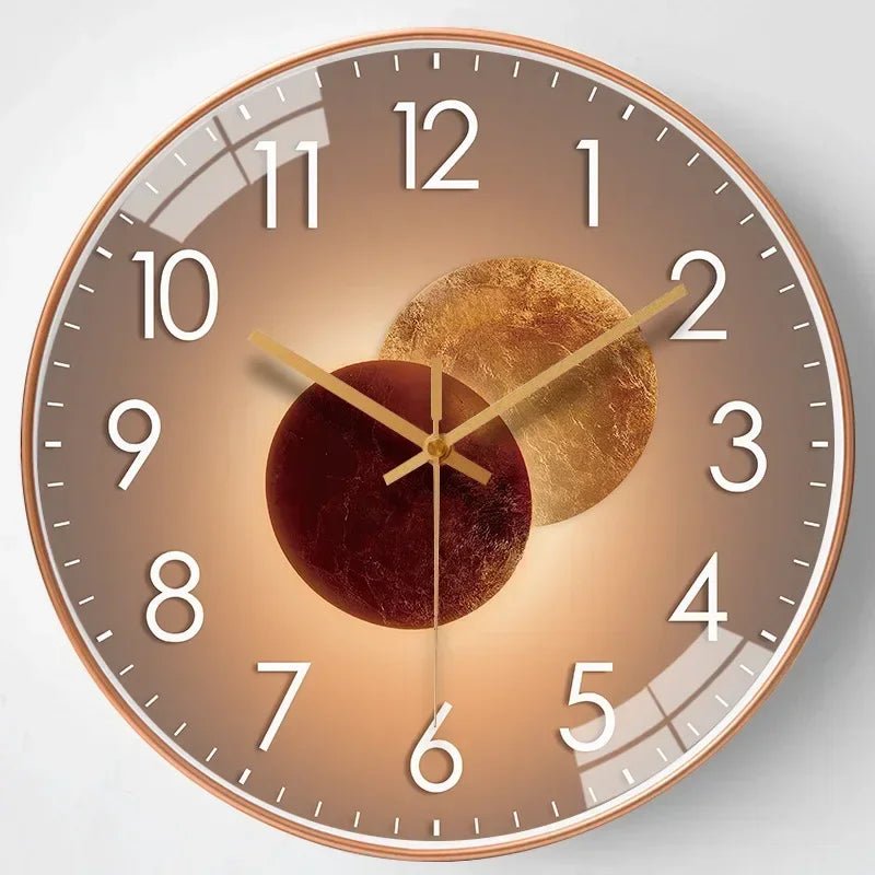 Wall Clock Silent Quartz & Warm LED 20cm Diameter