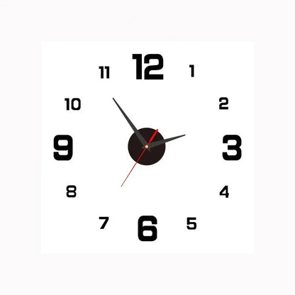 Wall Clock Silent Quartz & Warm LED 20cm Diameter