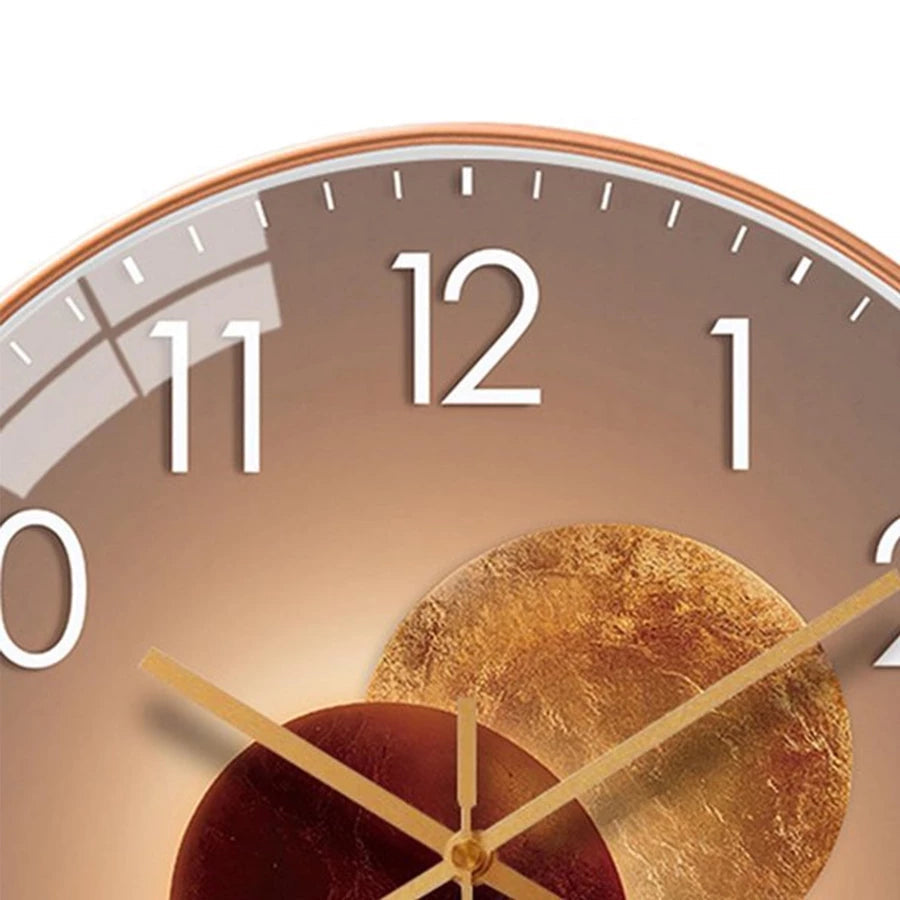 Wall Clock Silent Quartz & Warm LED 20cm Diameter