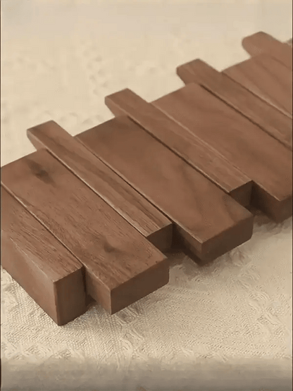 Wall Coat Rack Solid Wood Piano Key 4-8 Hooks