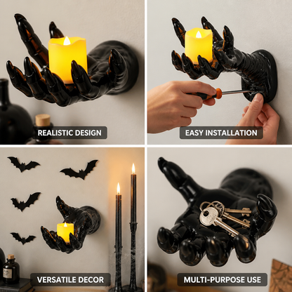 Wall Decoration Realistic Hand LED Candle Included