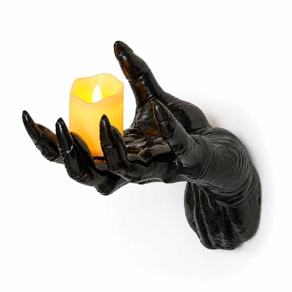 Wall Decoration Realistic Hand LED Candle Included