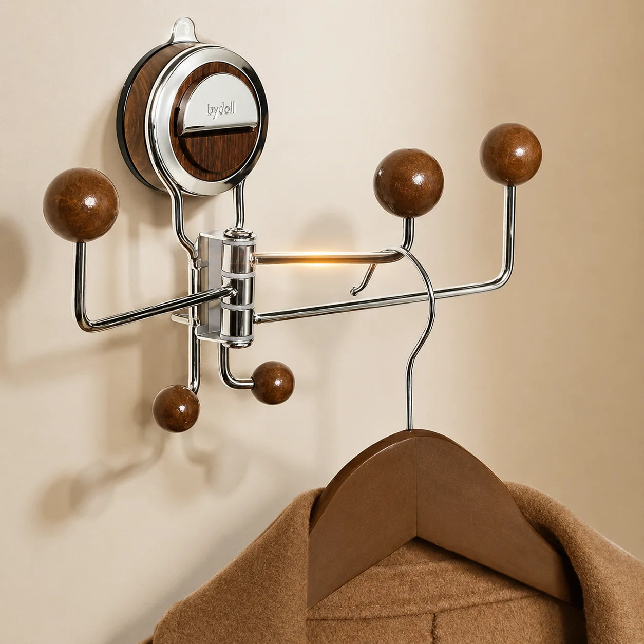 Wall Hook 360° Rotatable Suction Cup Mount Stainless Steel