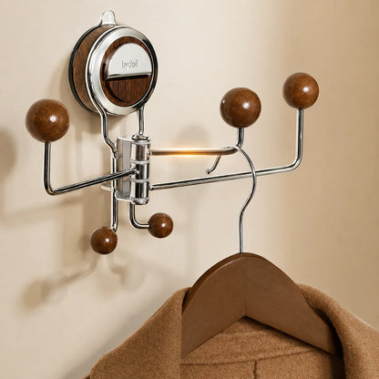 Wall Hook 360° Rotatable Suction Cup Mount Stainless Steel
