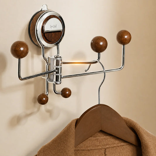 Wall Hook 360° Rotatable Suction Cup Mount Stainless Steel