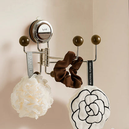 Wall Hook 360° Rotatable Suction Cup Mount Stainless Steel