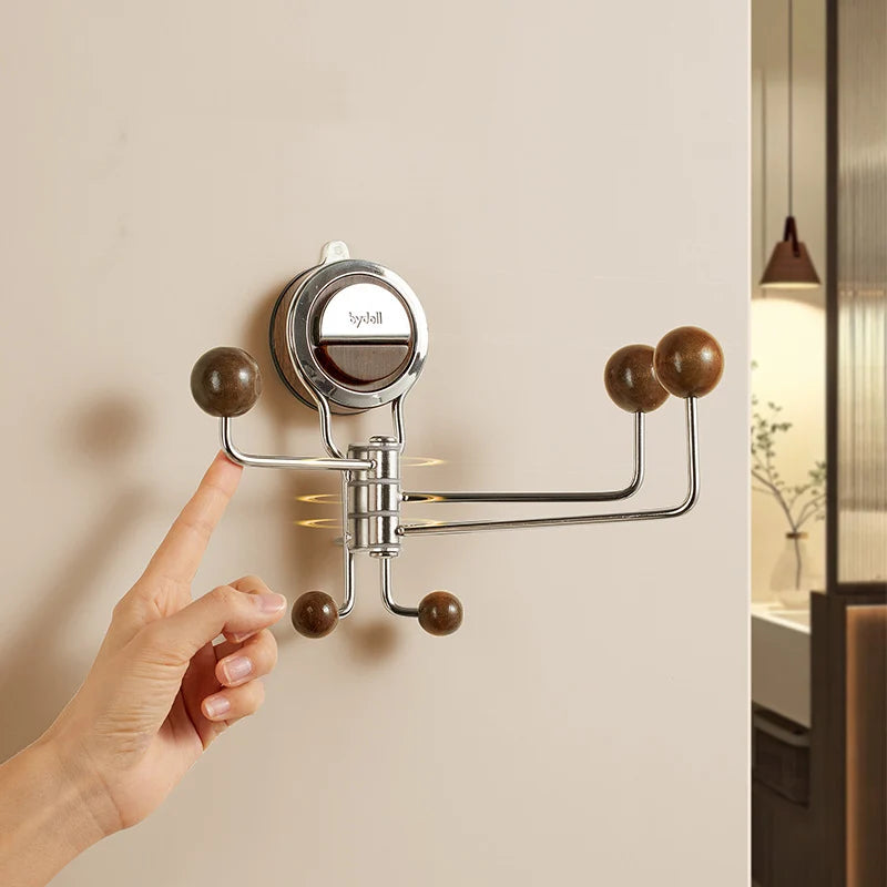 Wall Hook 360° Rotatable Suction Cup Mount Stainless Steel