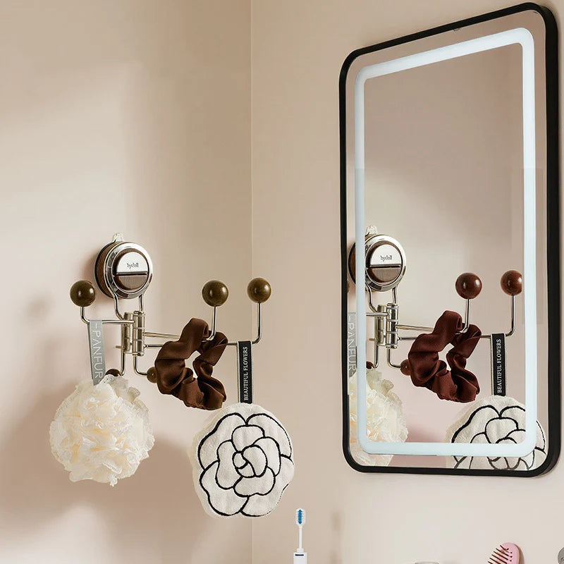 Wall Hook 360° Rotatable Suction Cup Mount Stainless Steel