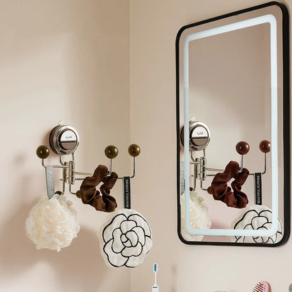 Wall Hook 360° Rotatable Suction Cup Mount Stainless Steel
