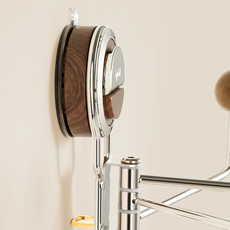 Wall Hook 360° Rotatable Suction Cup Mount Stainless Steel